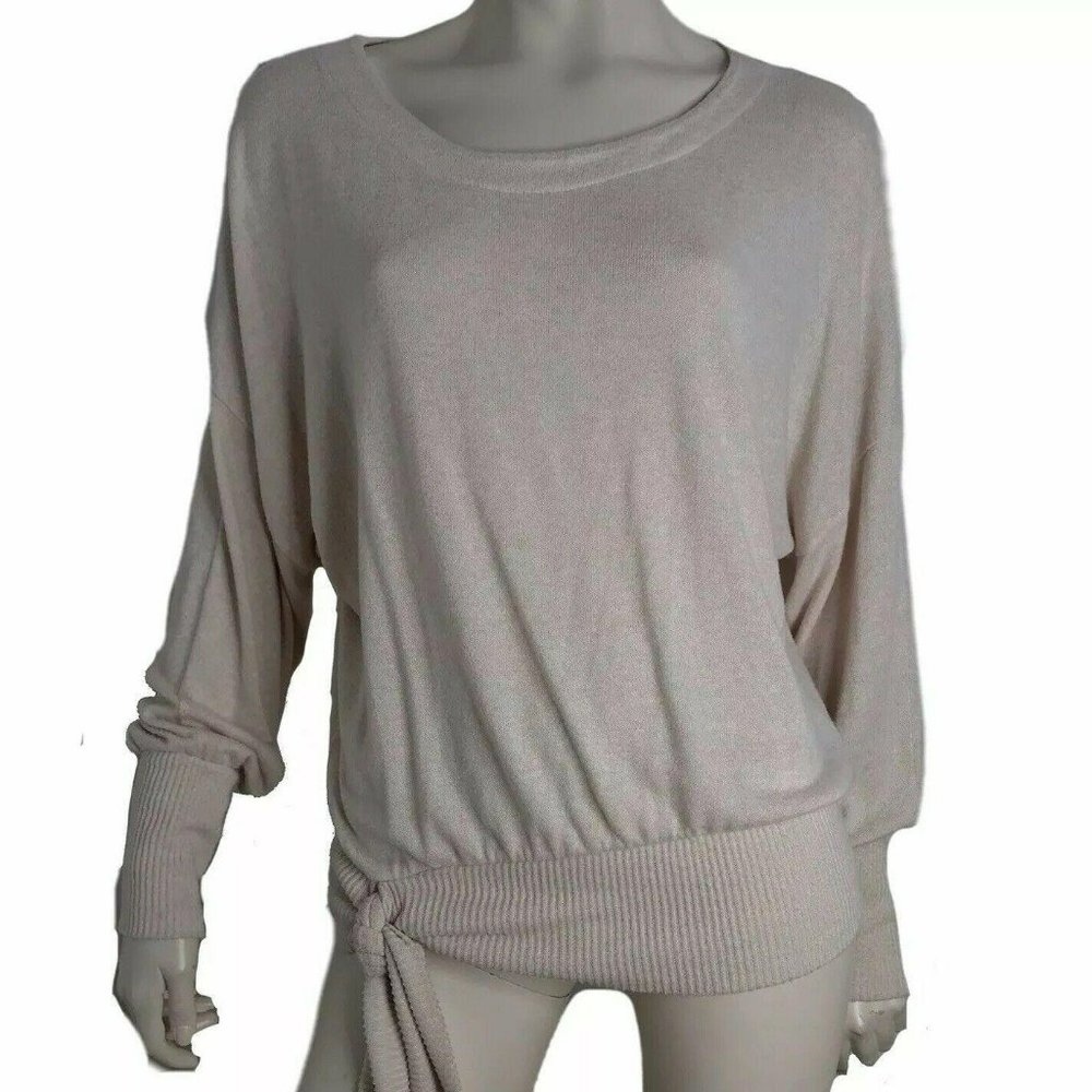 Anthropologie Top Womens XS Pullover Long Sleeve Tie Oversized